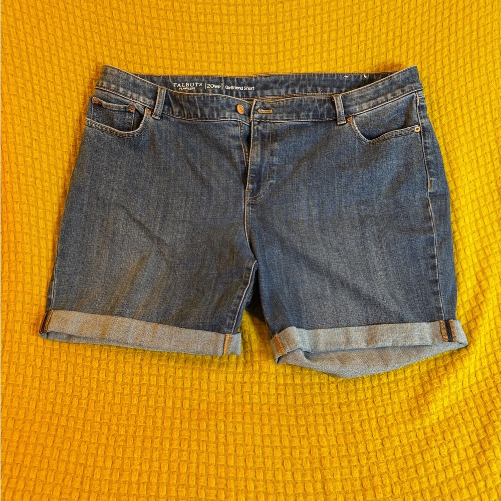 Talbots Girlfriend Denim Shorts 20w